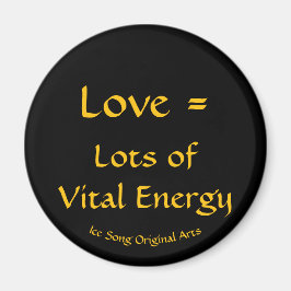 Kärlek = Mängden vitalenergi Magnet