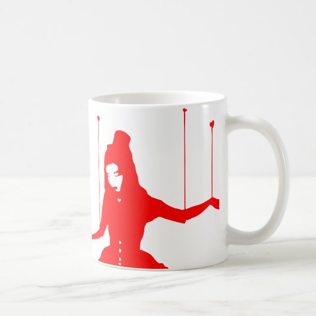 kärlek marionett kaffemugg (Höger)