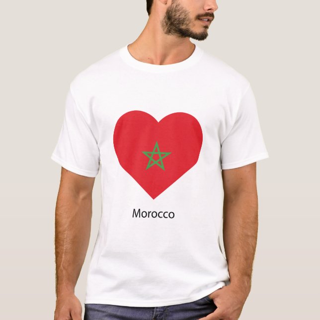 Kärlek Marocko T Shirt (Framsida)