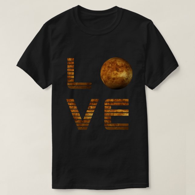 Kärlek Mars Planet Space Exploration Astronomy Sci T Shirt (Design framsida)