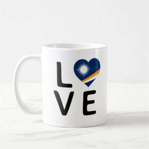Kärlek - Marshallöarna Flagga Kaffemugg