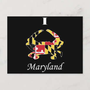 Kärlek Maryland Crab Vykort