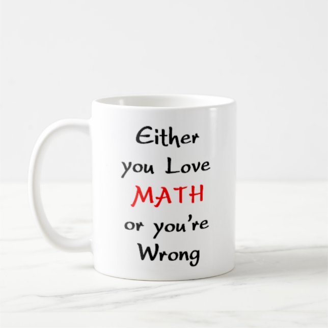 kärlek math eller kaffemugg (Vänster)