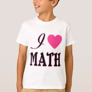 Kärlek Math Rosa Heart Logotyp T Shirt
