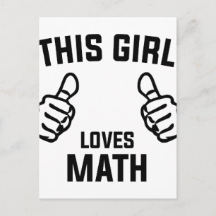 Kärlek Math Vykort