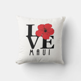 KÄRLEK Maui Red Hibiscus Kudde