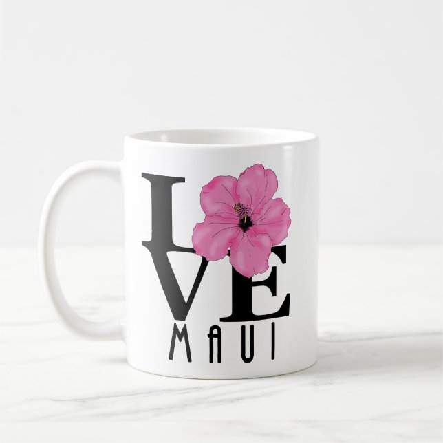 KÄRLEK Maui Rosa 11oz Kaffemugg (Vänster)