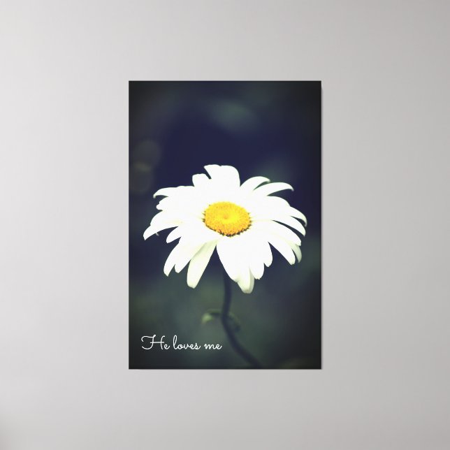 Kärlek Me Daisy Canvas (Framsida)