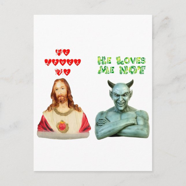 Kärlek Me - Kärlek Me not (ursprunglig utformning) Vykort (Framsida)
