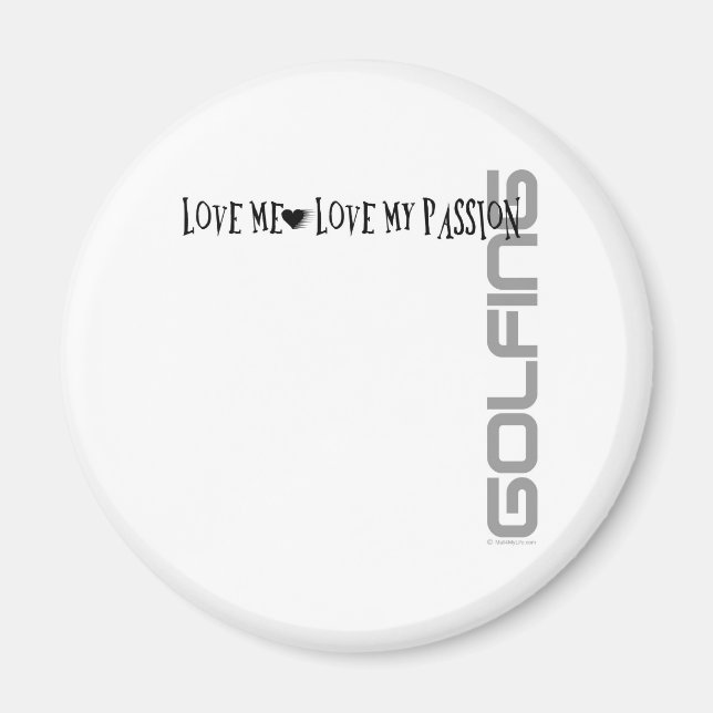 Kärlek Me - Kärlek Min passion - Golf Magnet (Framsidan)
