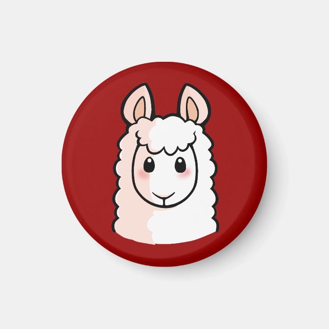 Kärlek Me Kärlek My Llama Magnet (Framsidan)