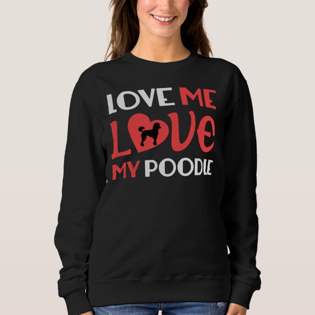 Kärlek Me Kärlek My Pudel T Shirt (Framsida)