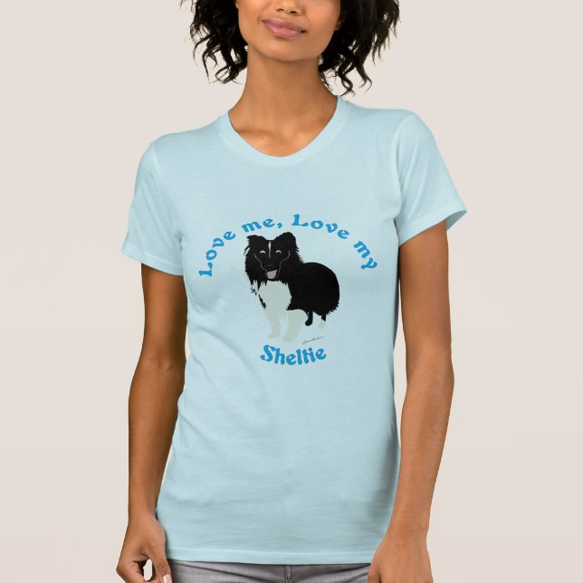 Kärlek Me, Kärlek My Sheltie Tee (Framsida)