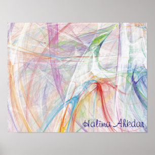 Kärlek Me Peace Poster, Halima Ahkdar Studios Poster