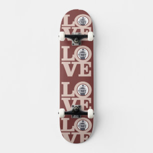 KÄRLEK med anpassningsbarna 4 PHOTOS Skateboard Bräda 19,5 Cm