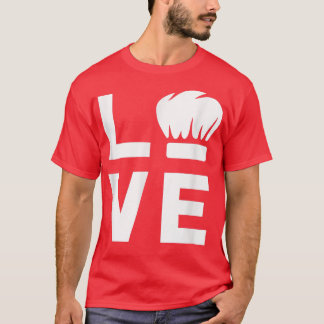 Kärlek med Chef Hat Funny Cooking Älskare Cook TGi T Shirt