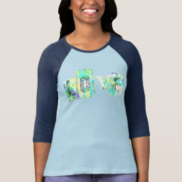 Kärlek med Compassion Baseball T Shirt