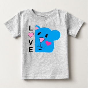 Kärlek med cute Chipmunk Småbarn Tee