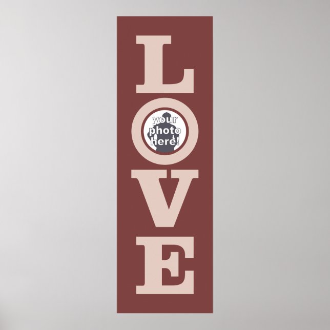 KÄRLEK med DIN PHOTO-anpassningsbar poster (Framsidan)