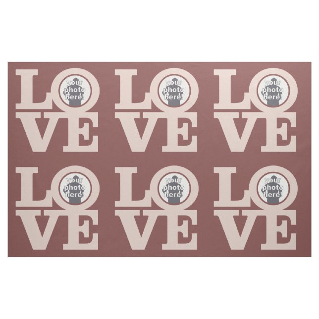 KÄRLEK med DIN PHOTO-anpassningsbar Tyg (Fat Quarter)