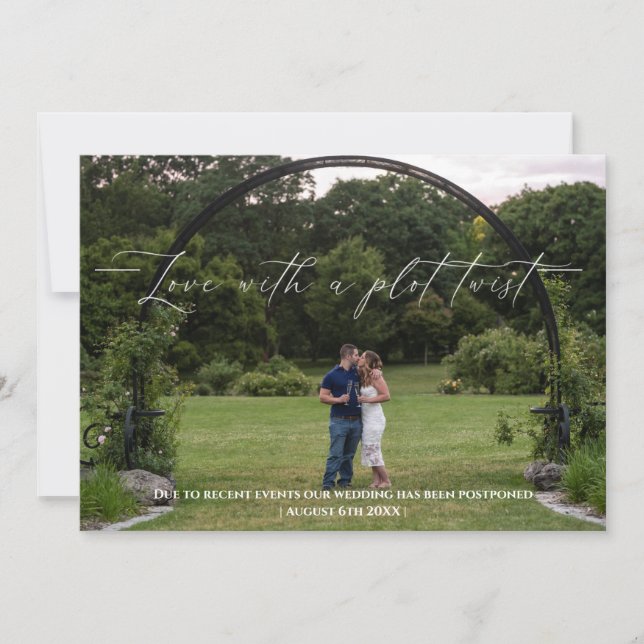 Kärlek med en rityta som vrider om datumet inbjudningar (Framsida)