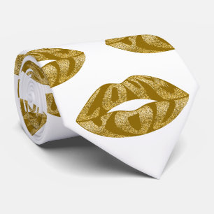 Kärlek med glitter brev i läppar mönster slips