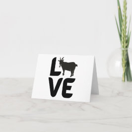 Kärlek med Goat som O BLANK Kort