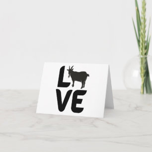 Kärlek med Goat som O BLANK Kort