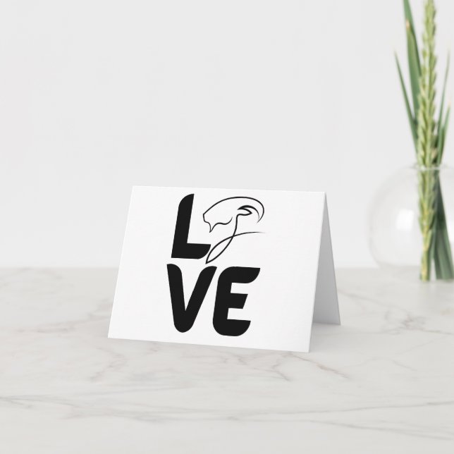 Kärlek med Goat som O BLANK Kort (Framsida)