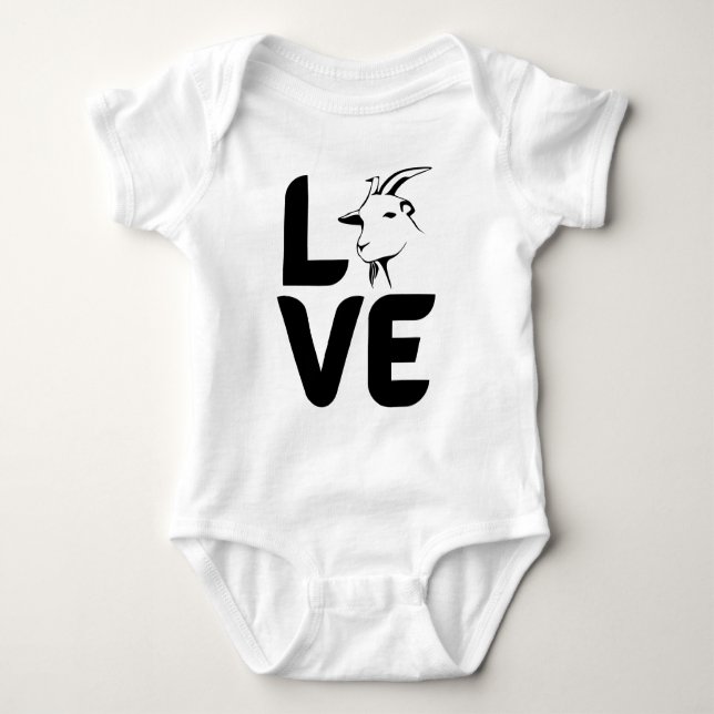 Kärlek med Goat som O T Shirt (Framsida)