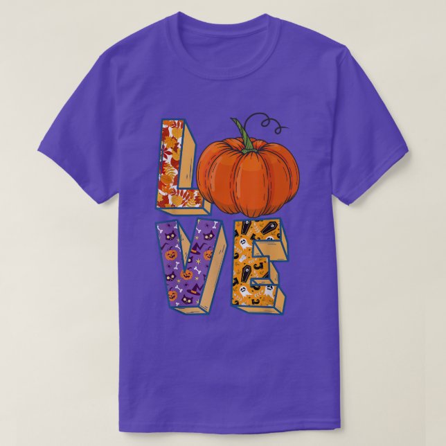 Kärlek med Halloween, Spider, Skeleton, hatt P T Shirt (Design framsida)