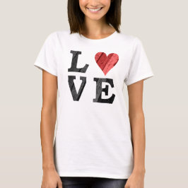 KÄRLEK med hjärta T Shirt