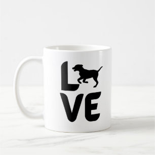Kärlek med Hund Running Kaffemugg