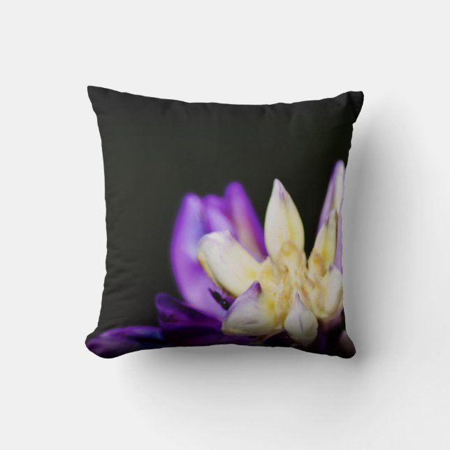 Kärlek med Lupine Black Kant Kudde (Framsida)
