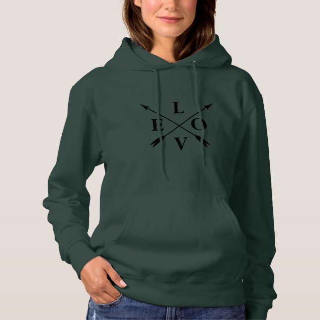 kärlek med monogrammet t shirt (Framsida)