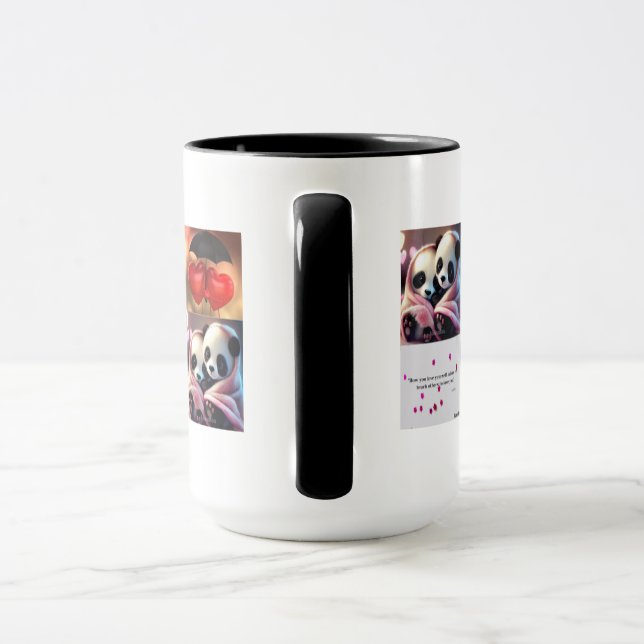 Kärlek med Panda Mugg (Handtag)