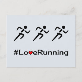 Kärlek med piktogrammet blek blå vykort