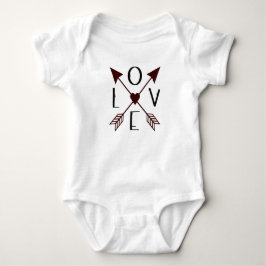 Kärlek med pilar Baby Body T Shirt
