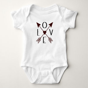 Kärlek med pilar Baby Body T Shirt