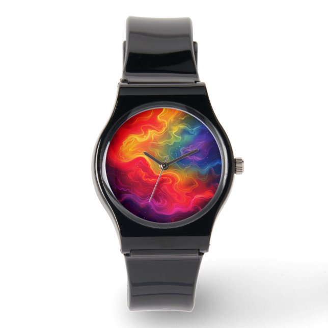 Kärlek med Pride Digital Art Armbandsur (Framsida)