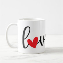 Kärlek med Red Heart, Söt Simple Design