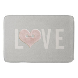 KÄRLEK med Rosa Heart | Bath Mat Badrumsmatta