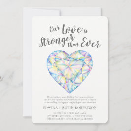 kärlek med stark diamantfärg efter bröllopsfest inbjudningar