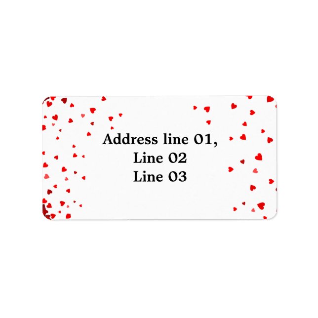 Kärlek med tacksamhet adressetikett (Framsidan)