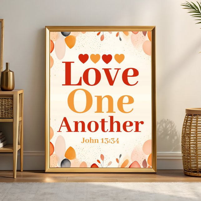 Kärlek med varandra Boho Christian Wall Art-utskri Poster (Skapare uppladdad)