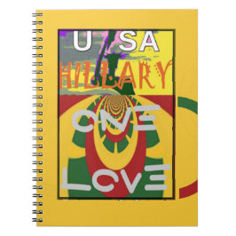 Kärlek-meddelande i Rasta Färg Art-utskrift Anteckningsbok