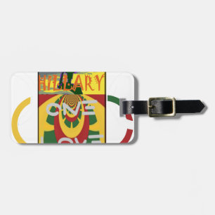 Kärlek-meddelande i Rasta Färg Art-utskrift Bagagebricka