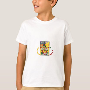 Kärlek-meddelande i Rasta Färg Art-utskrift T Shirt