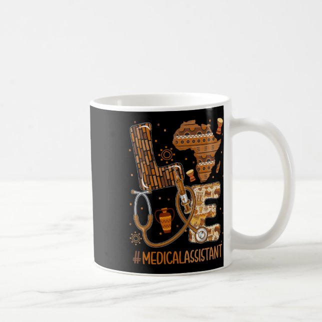 Kärlek Medical Istant Costume Afro Black History P Kaffemugg (Höger)