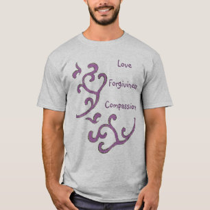 Kärlek-Medkänsla-Förlåtelse skjorta, organiskt T-shirt